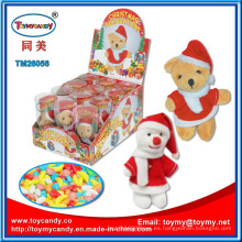 Juguete de felpa de la Navidad con dulces para niños